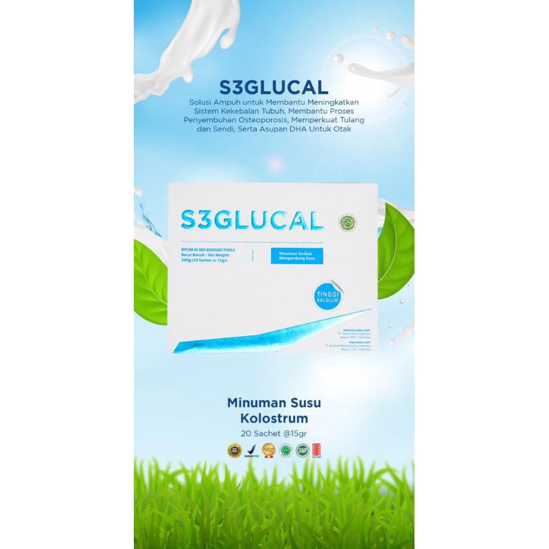 

S3 Glucal (Natural Colostrum Skim Milk With Glucosamine)