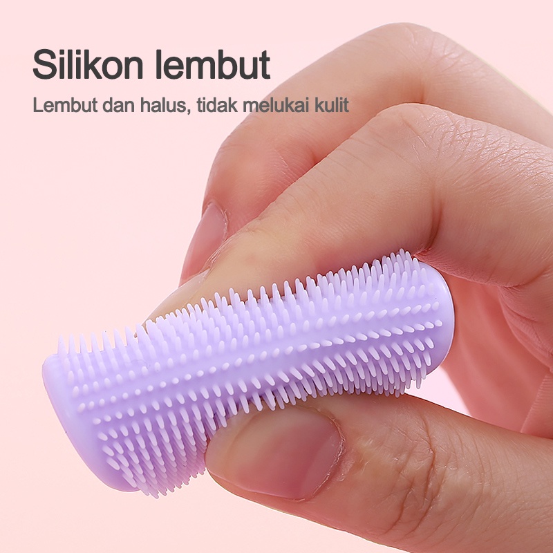 HIPPO LAND Sikat Wajah Pembersih Komedo Silicone Sikat Pembersih Muka Facial Pad 222