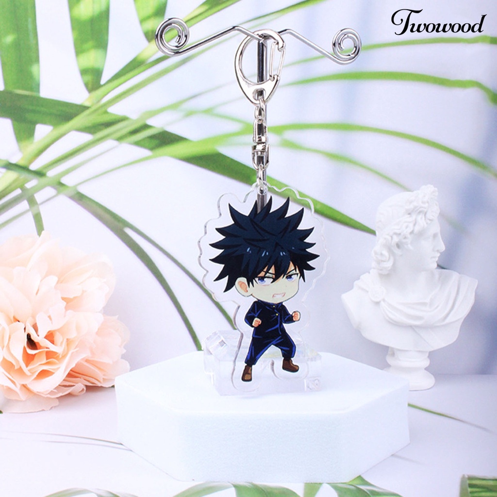 Twowood Gantungan Kunci Karakter Anime Portable Tahan Lama