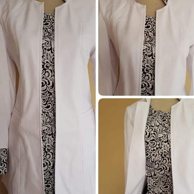 VPG0 BLAZER BATIK WANITA, BLAZER KERJA, SETELAN FORMAL, JAS WANITA ZVCC