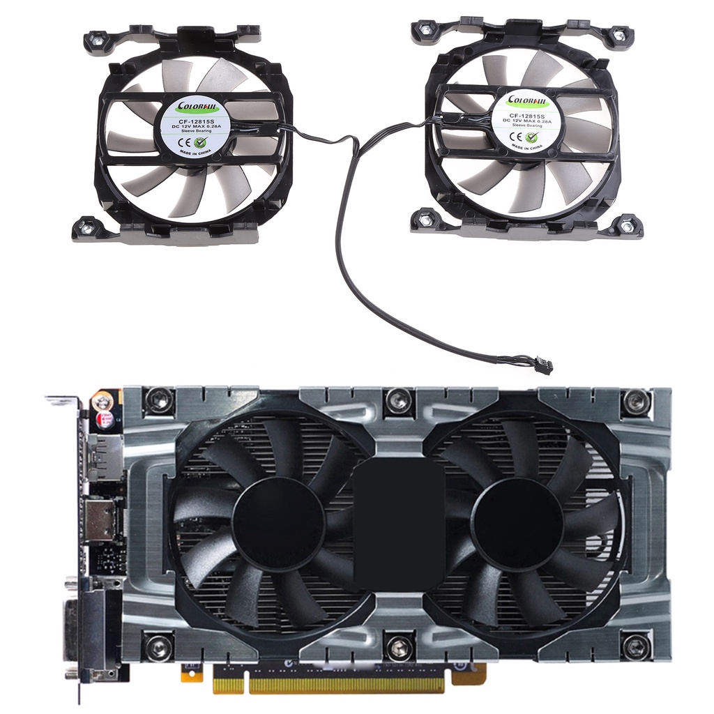 Bt 1pasang L196 8015PWM-4P Untuk DC 12V 0.45A Graphics Card Cooling Fan Untuk Inno3D 260 GTX 750ti GTX660 Gtx750