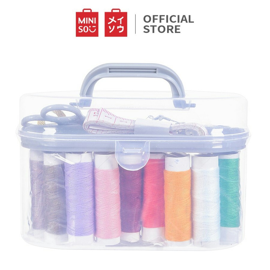 MINISO Set Alat Jahit Sewing Box Jahit 10 benang Alat Jahit Box Kotak