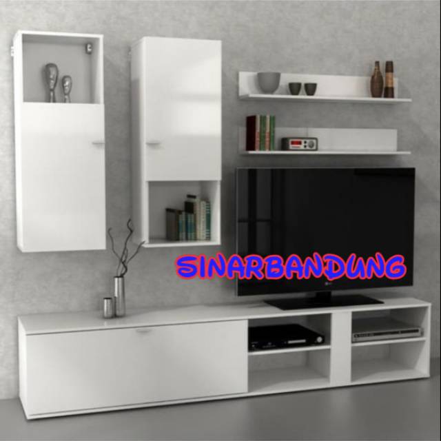 BAVARIAN-URANUS WU RAK TV/ MEJA TV / RAK TV WALL UNIT MINIMALIS BANDUNG