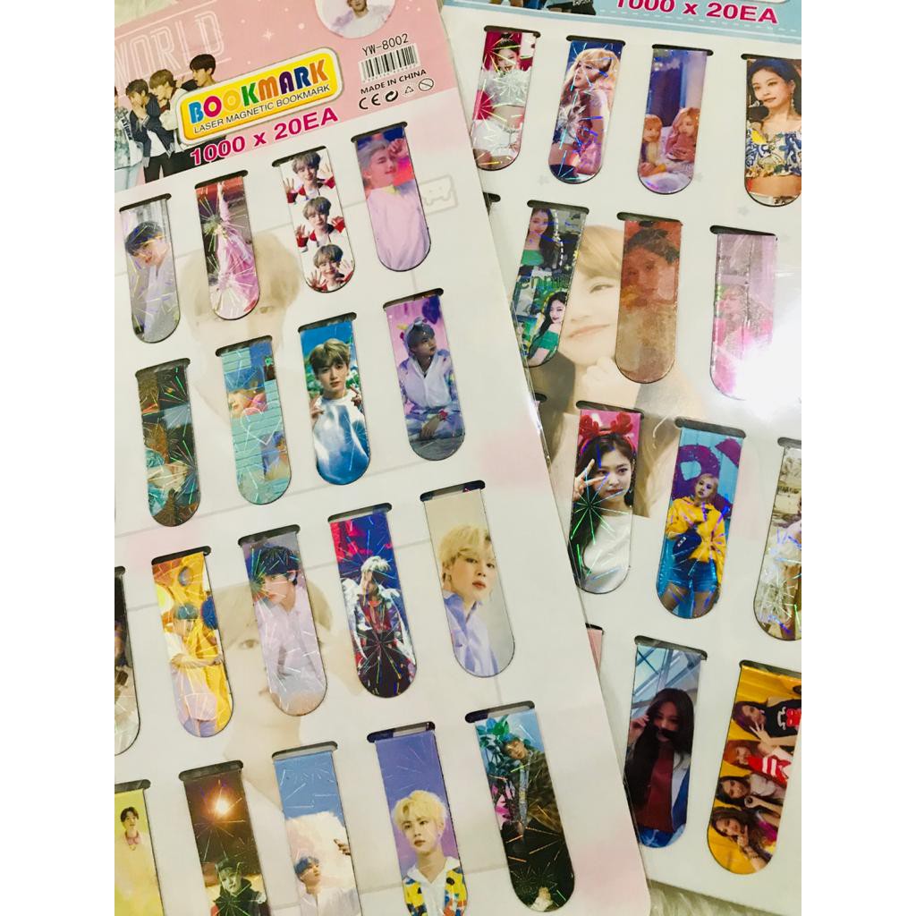 PEMBATAS BUKU MAGNET / BOOKMARK MAGNET POST IT MAGNET ISI 20PCS