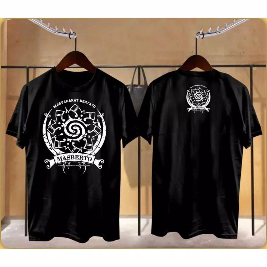 Kaos murah Kaos distro murah baju  distro pria t-shirt murah combed30s TATTO BATIK HITAM