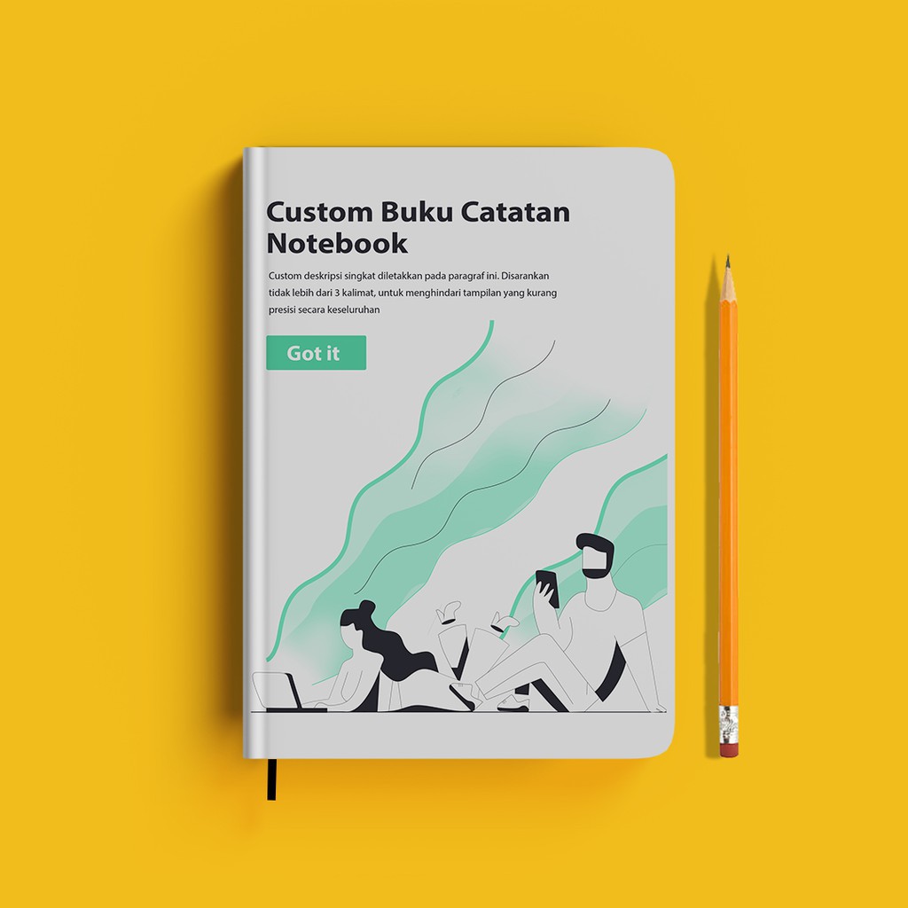 

custom buku catatan tebal A5 100 lembar hardcover