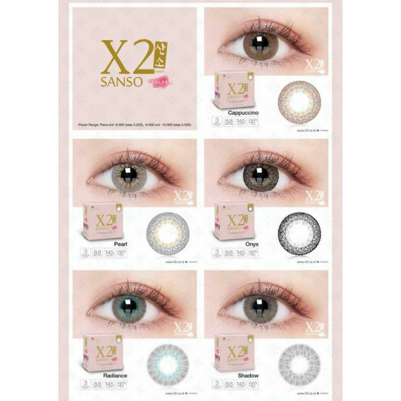 Softlens X2 Sanso Color by Exoticon (normal,minus)