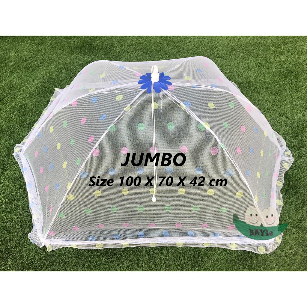 Kelambu Kojong Tudung Bayi JUMBO Anti Nyamuk Model Payung Size 100x70x42 cm