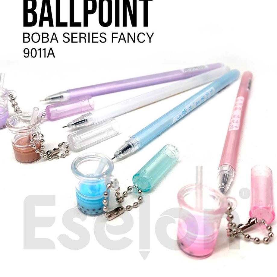 

Terjangkau - Pulpen / 12pcs pulpen gel+gantungan BOBA / Pulpen fancy / Pulpen gel Boba 9011A !