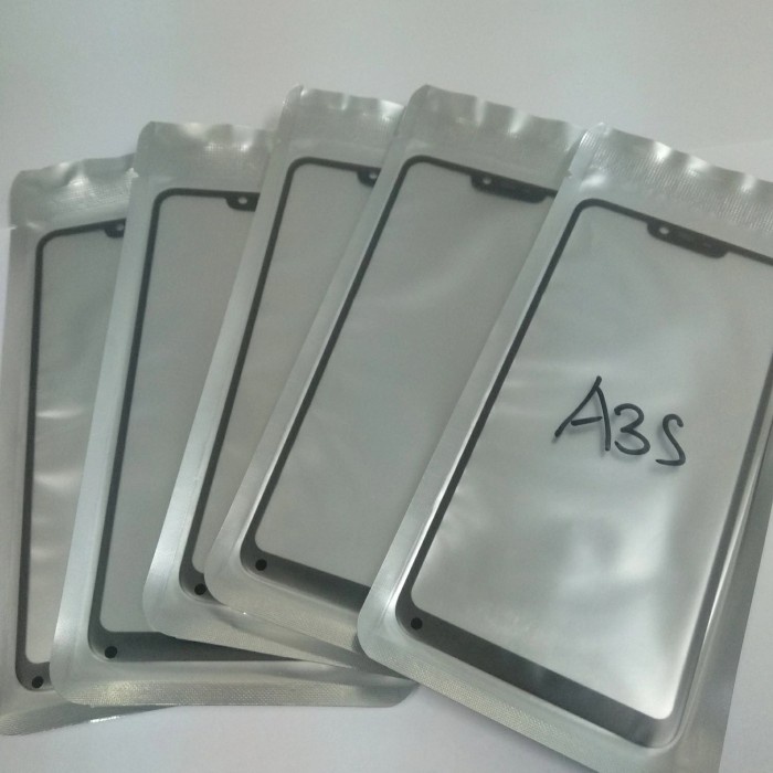 Kaca Lcd + Lem Oca kering Oppo A3s /CROWN