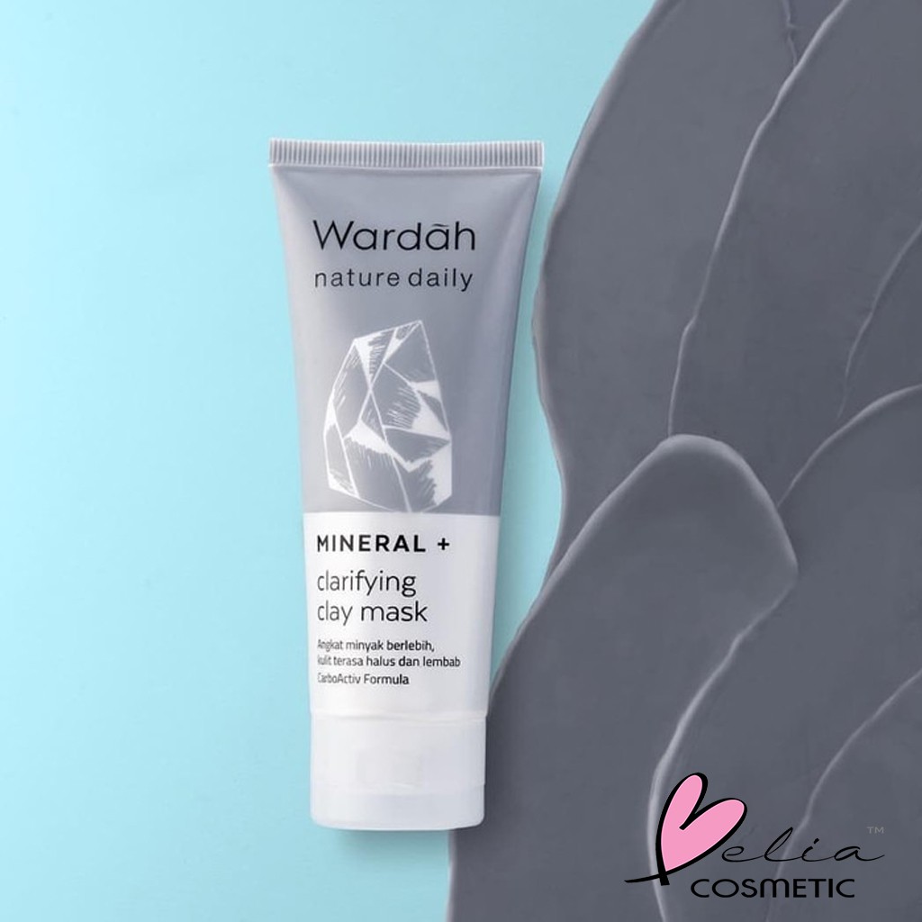 ❤ BELIA ❤ WARDAH Nature Daily Witch Hazel Purifying MoistGel 40ml | Mineral+ Facial Foam Clay Mask