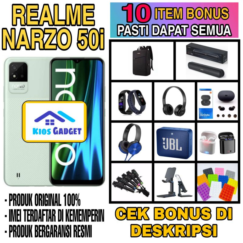 REALME NARZO 50i RAM 4/64 GB [ GARANSI RESMI ]