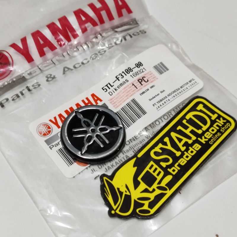emblem logo tameng body mio sporty mio smile original yamaha ygp