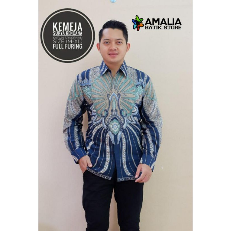 KEMEJA SURYA KENCANA. Kemeja batik pria modern