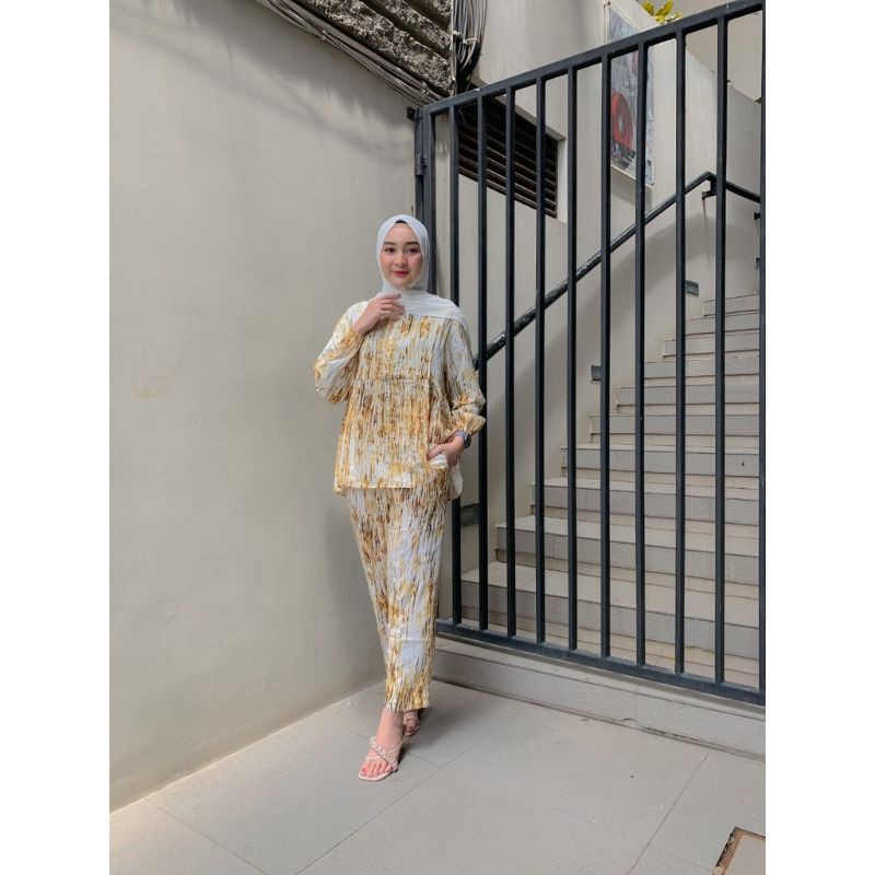 ONE SET ARYANA ORI / one set pajamas / pajamas set rayon / one set rayon / daily set