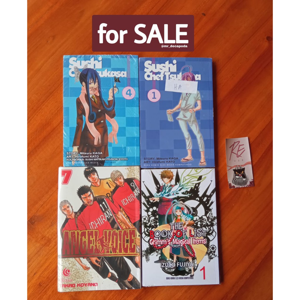 komik sushi chef tsukasa woodstock the book of list grimm's magical items duel masters Yokohama Chin