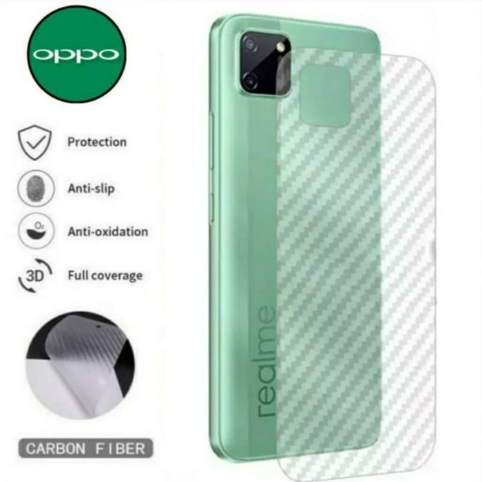 Back Skin Carbon Realme C11 2020 - Skin Carbon Realme C11 2020 - SC