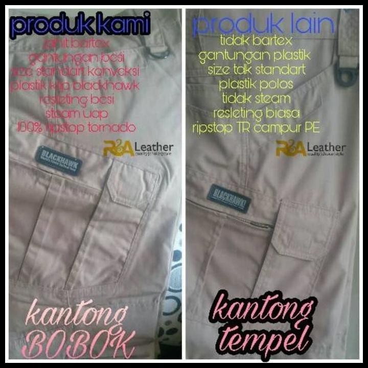 CELANA TACTICAL BLACKHAWK (NOT CELANA CHINO/PDL) - HITAM, 32