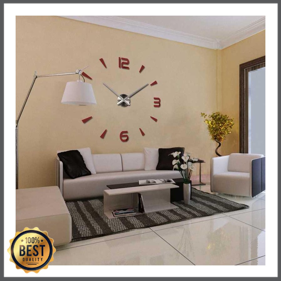 TG-JD005 Jam Dinding Besar DIY Giant Wall Clock Quartz 80-130cm - DIY-104