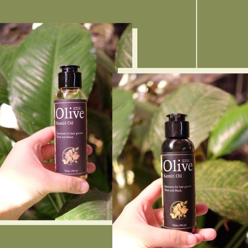 [ORI] SYB OLIVE OIL Minyak Kemiri 100ml Solusi Rambut Rontok AMPUH Menguatkan Menyuburkan Rambut