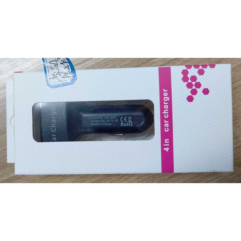 Dual USB Car Charger with LED Display Taffware - EC2