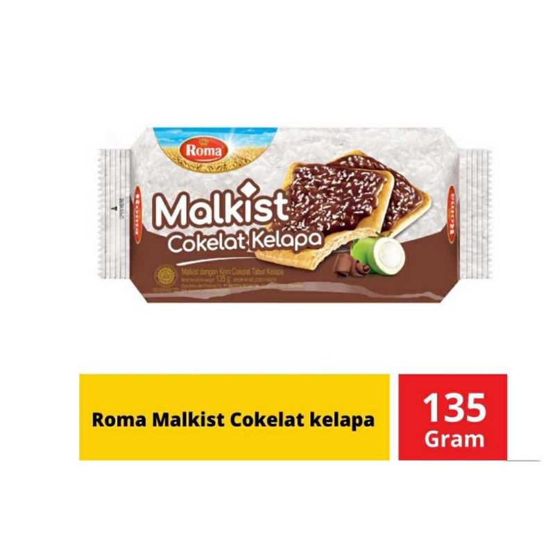 

Roma Malkist Cokelat Kelapa Crackers 135 g