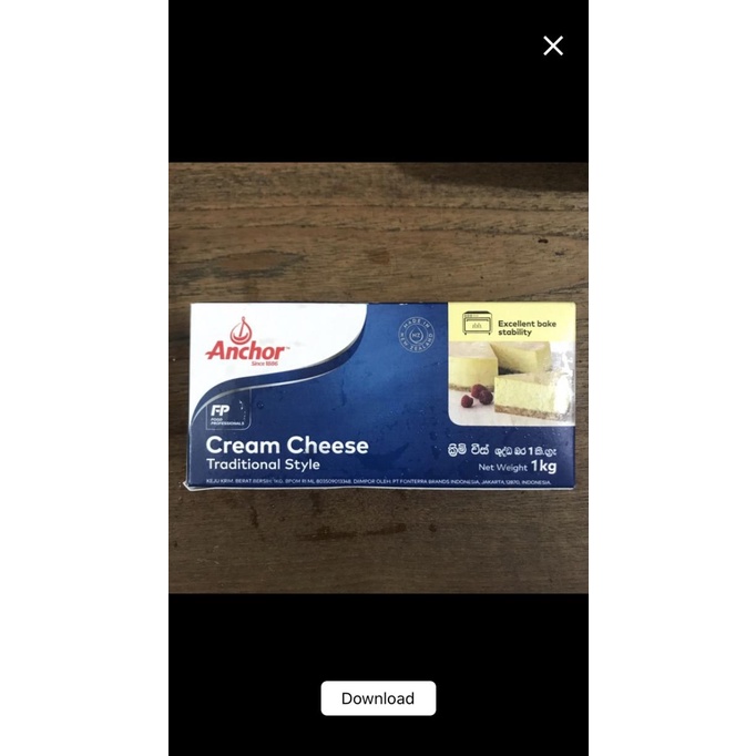 

(BISA COD) Anchor Cream Cheese 1kg - Grab/Gosend Only! TERPERCAYA Kode 346