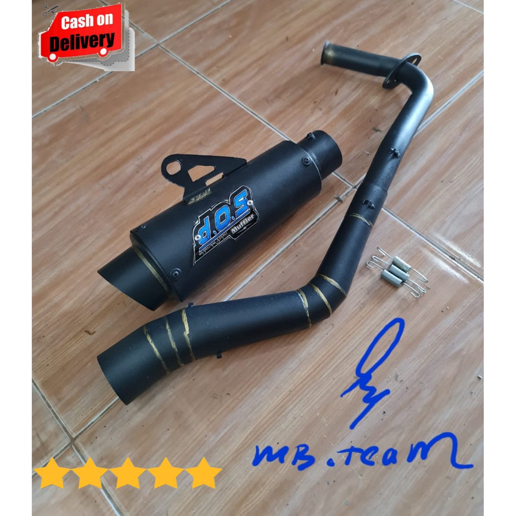 KNALPOT RACING MIO SPORTI - MIO SOUL CARBU DOZ BLACK DOV