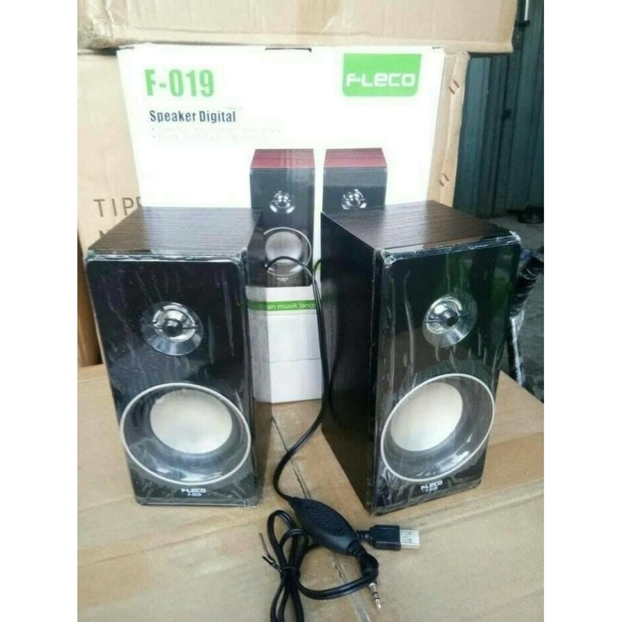 New Promo!!! Speaker Aktif Fleco F-19 Multimedia Stereo + Bluetooth Reciver Berkualitas