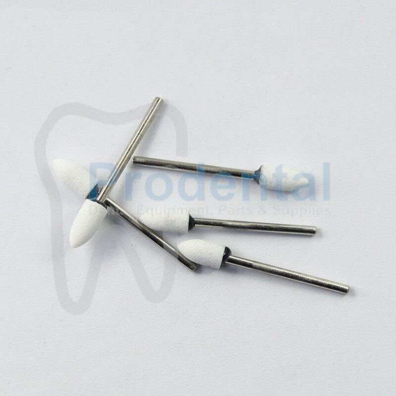 Dental Stone White / White Bur Stone Putih Mata Bur Poles Gigi (White E)