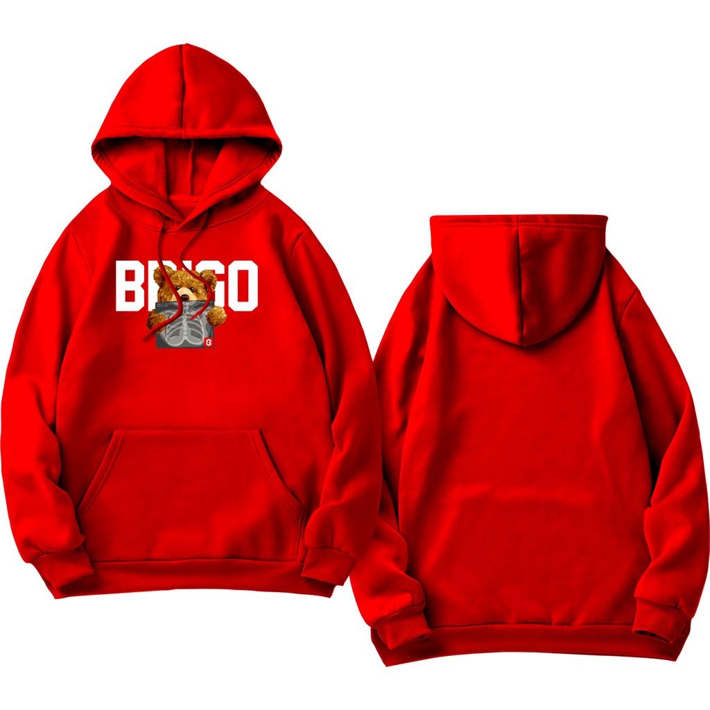 Sweater Hoodie BRIGO Sablon DTF Fleece Cotton || BRIGO Jumper Hoodie BERUANG RONTGEN M-XXL (Pria &amp; Wanita) Free stiker&amp;Gantungan Kunci