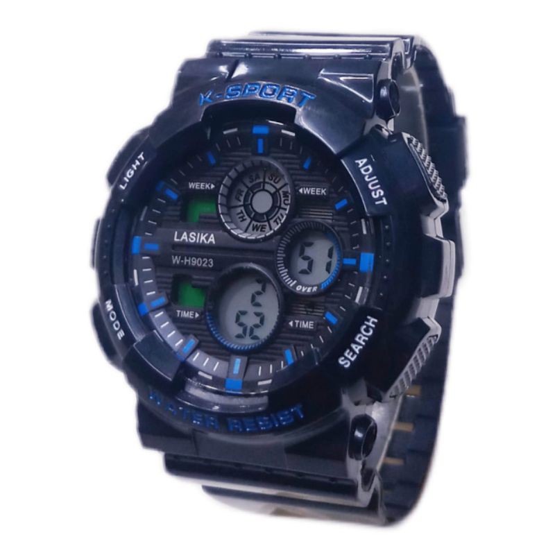 (Terima Cod)Jam Tangan Pria Lasika W-H 9019Q&amp;Q Digital Sport Water resisst