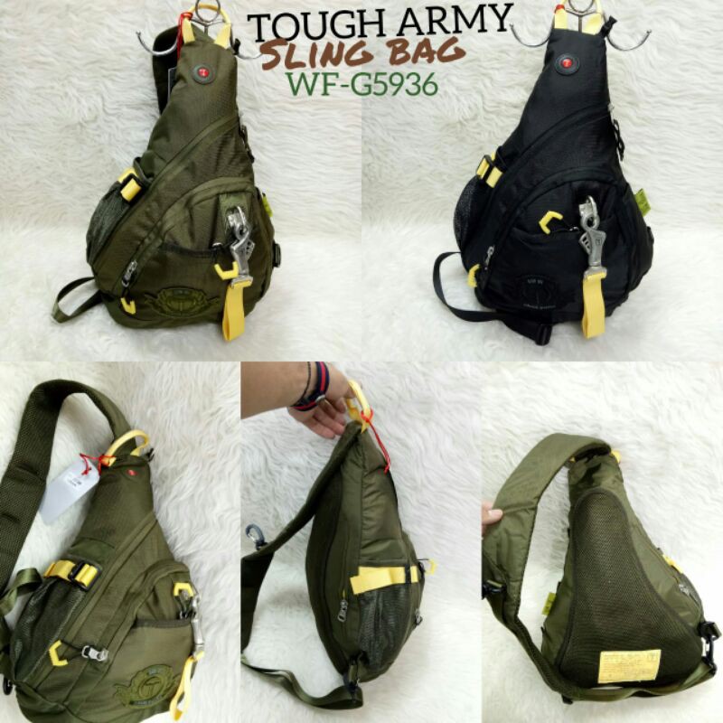 Tas selempang Tough Army 5936, ukuran tas 25x30