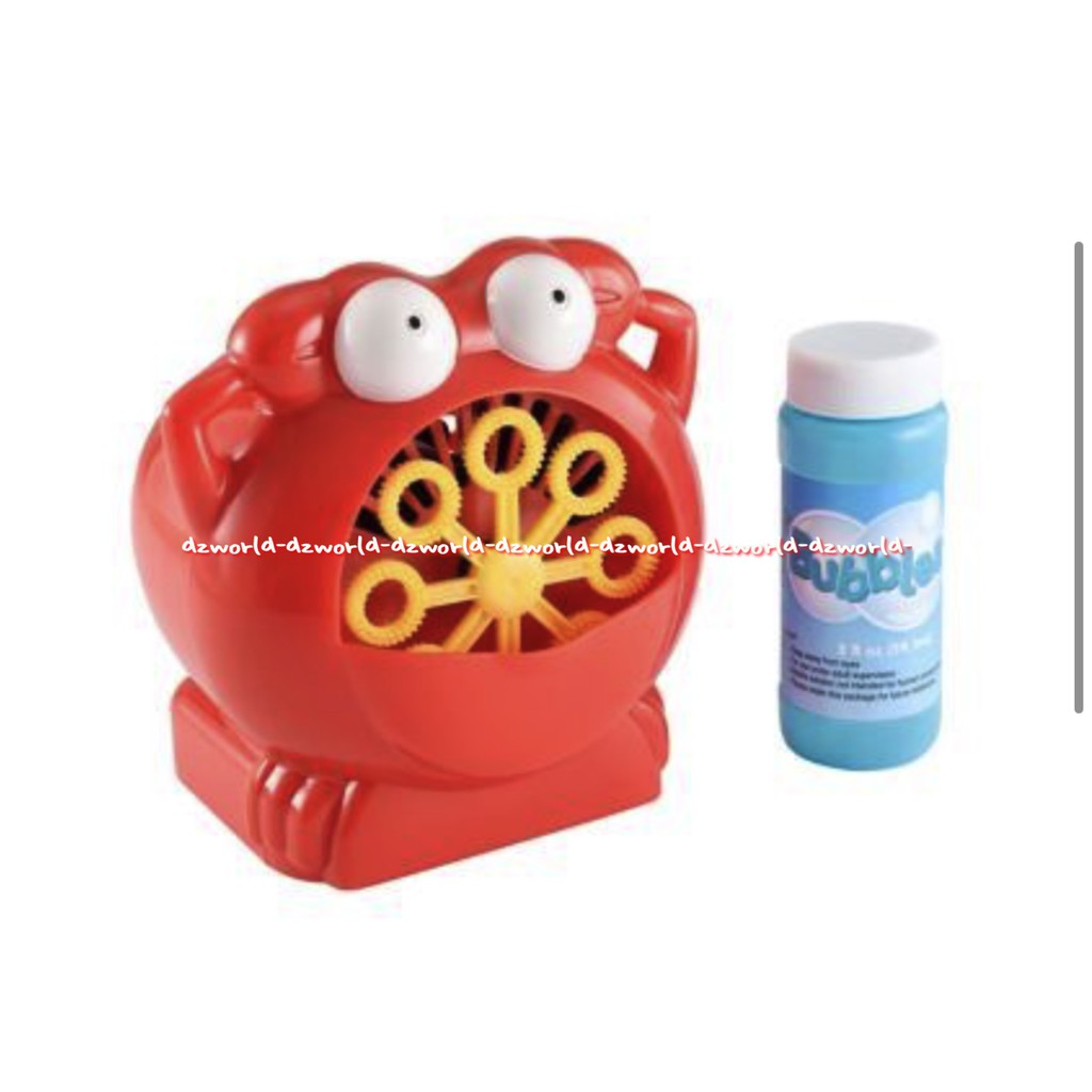 ELC Crab Bubble Blower Mainan Mesin Balon Bubble Kepiting Red