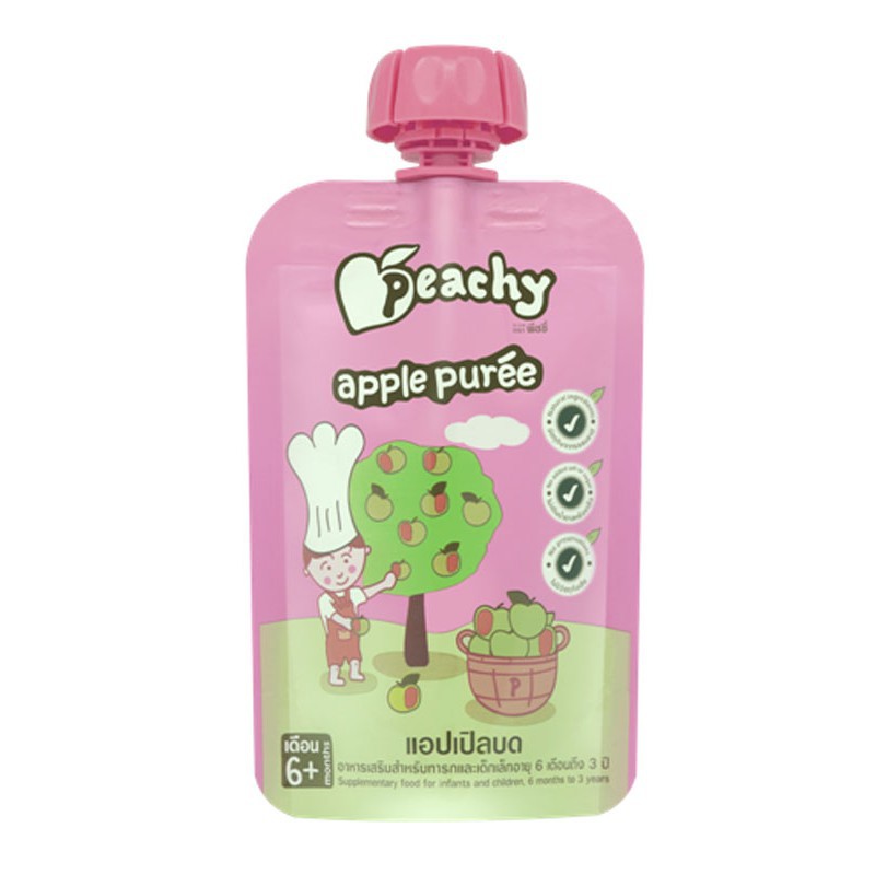 Peachy Apple Puree 100gr - 6m+