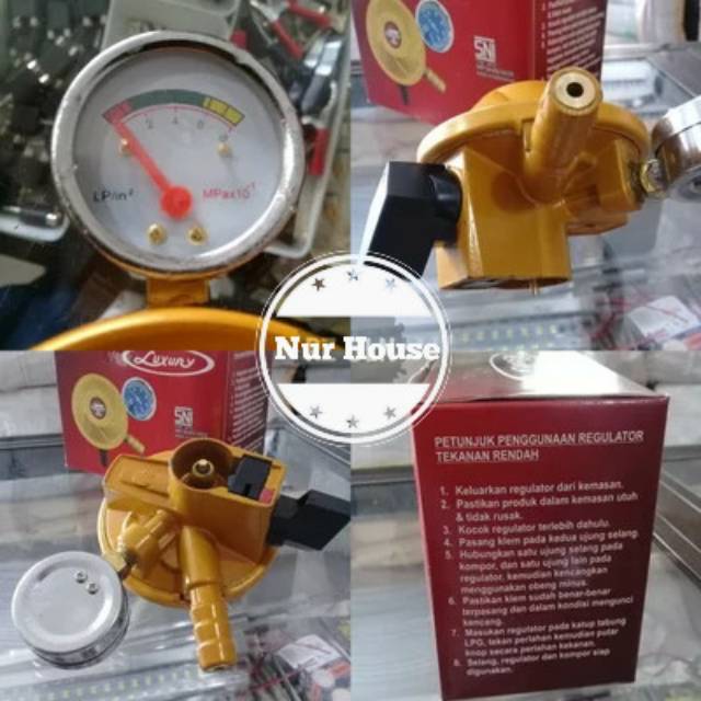 regulator kompor gas SNI dengan meter