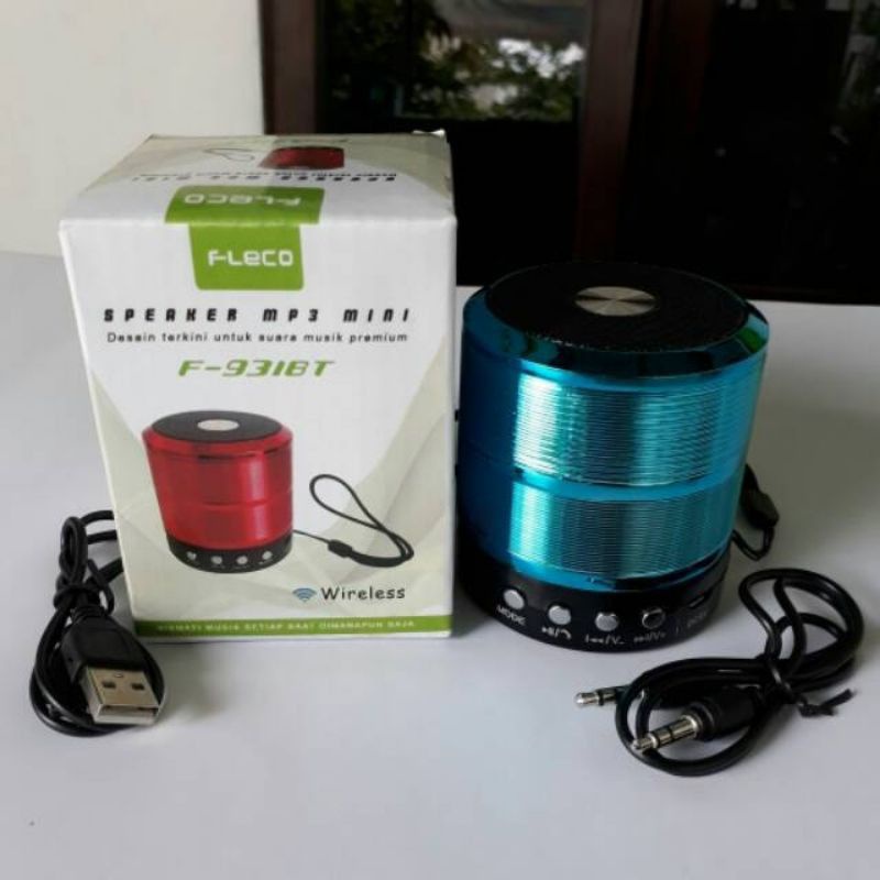 SPEAKER BLUETOOTH FLECO F-931BT SPEAKER WIRELESS FM RADIO USB MEMORY CARD
