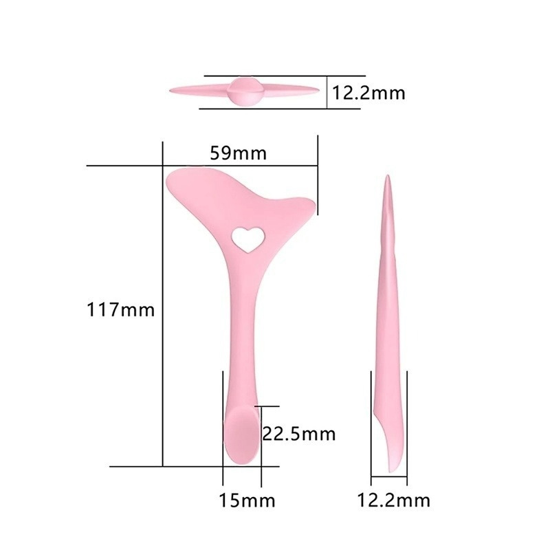 Alat Bantu Cetakan Eyeshadow Marscara Lipstik Portabel Multifungsi Bahan Silikon Mudah Dibersihkan