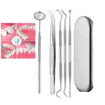 Dental Pembersih kotoran atau karang gigi dengan Cermin 5 pcs GGI 007