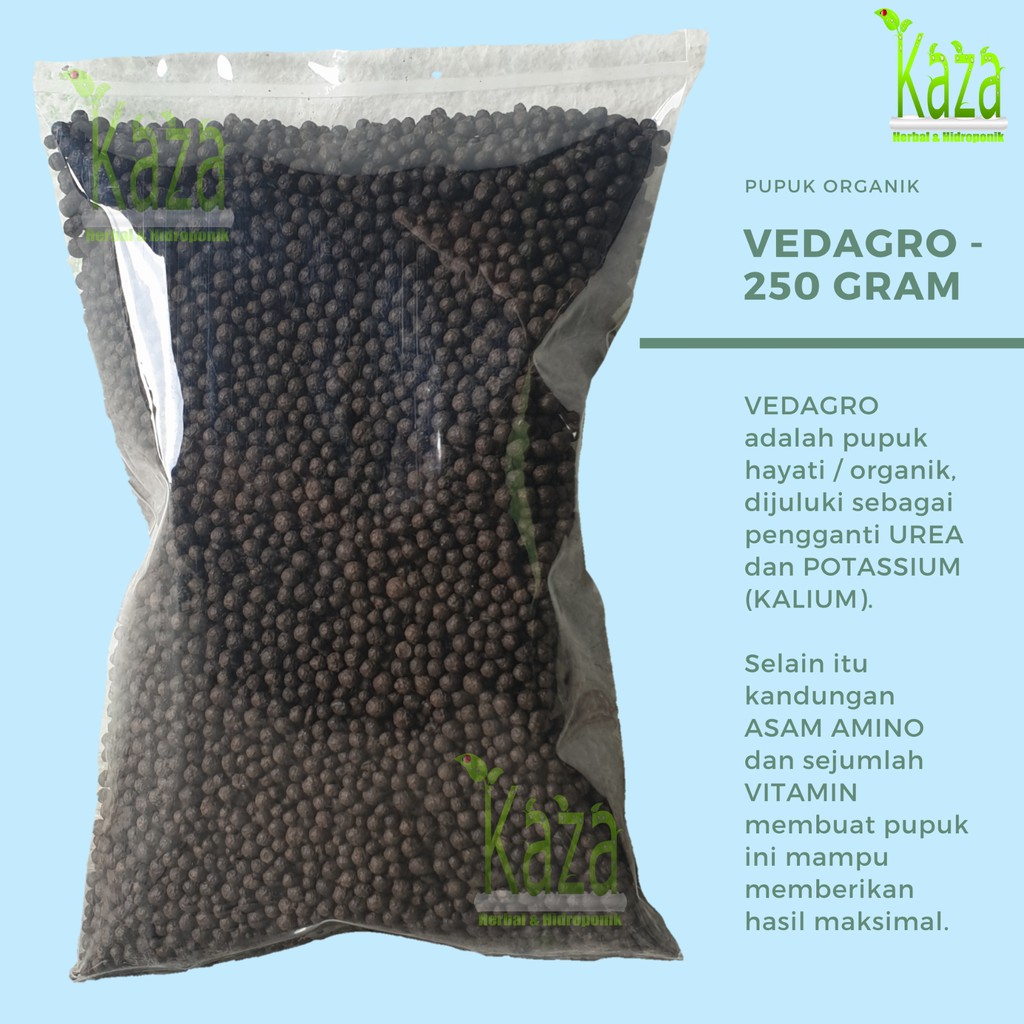 Pupuk Organik Vedagro 250 gram Hayati Pembenah Tanah NPK dan Asam Amino