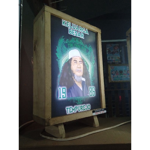 Neon Box Kayu Mini, Neon box kayu custom