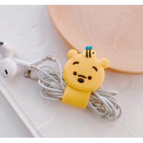 Cartoon USB Cable Bobbin Winder Data line Protector Earphone Wire Cord Organizer Management fastener