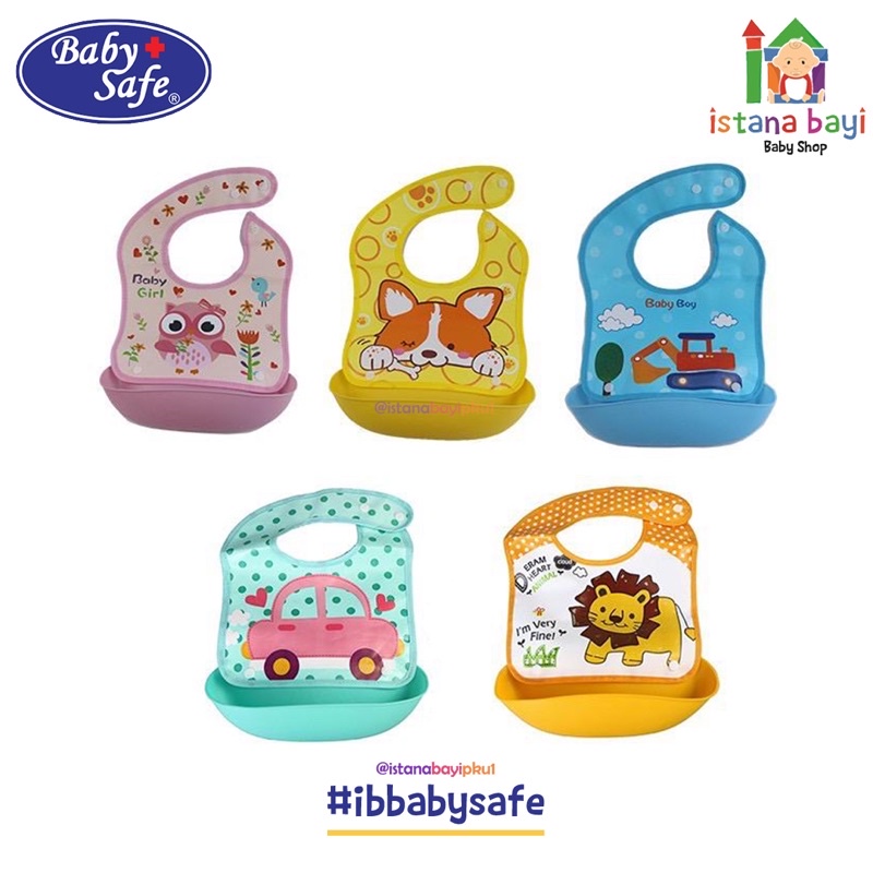 BABY SAFE FOLDABLE BIB WITH CRUMB CATCHER - Slabber Makan BIB02/Celemek Makan