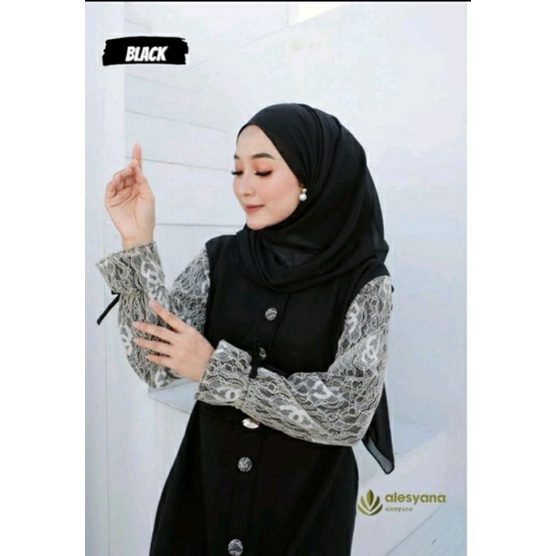 Gamis Ity Premium. Gamis kania X Zaviera ity mix brukat Alesyana hijab. Gamis Busui | BISA COD