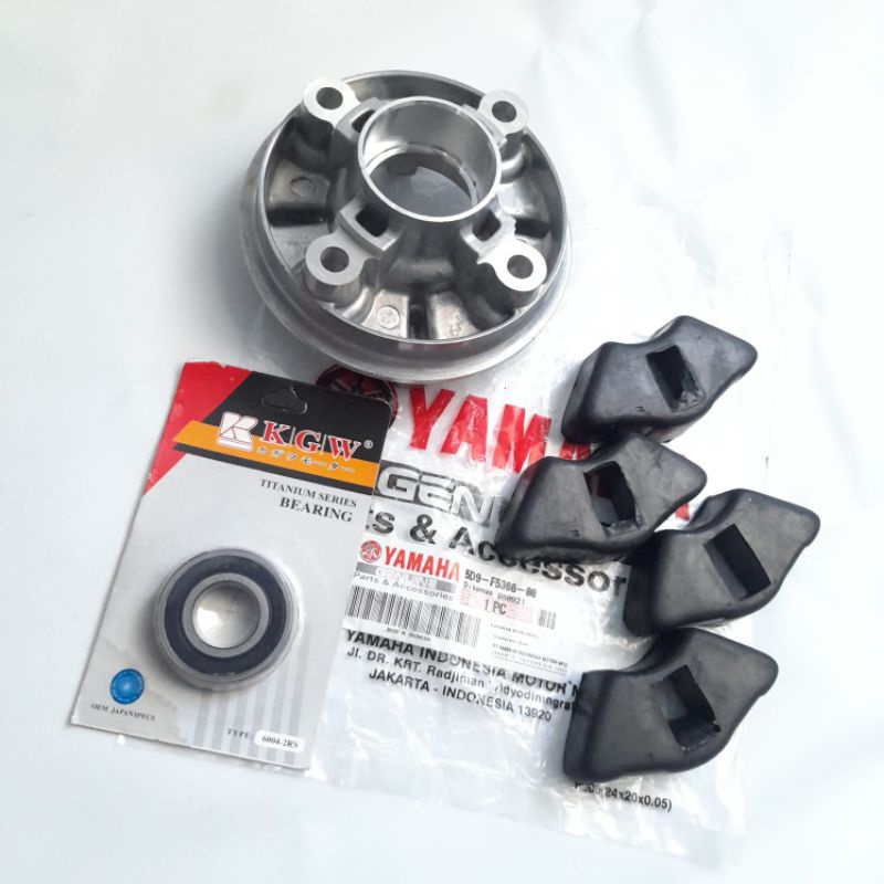 NAP GIR BELAKANG + KARET GIR + BERING 6004 JUPITER Z ROBOT 115 VEGA ZR YAMAHA 5D9