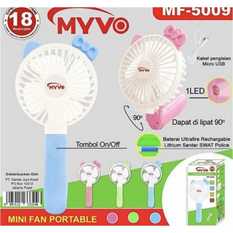 KIPAS ANGIN / MINI FAN PORTABLE GAGANG MYVO 5005