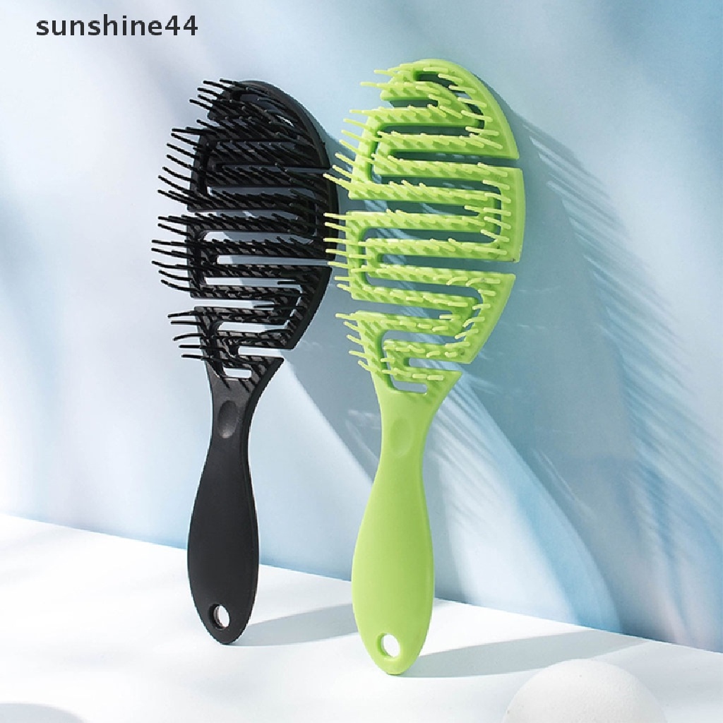 Sunshine Sisir Pijat Kepala Basah / Kering Bentuk Tulang Rusuk