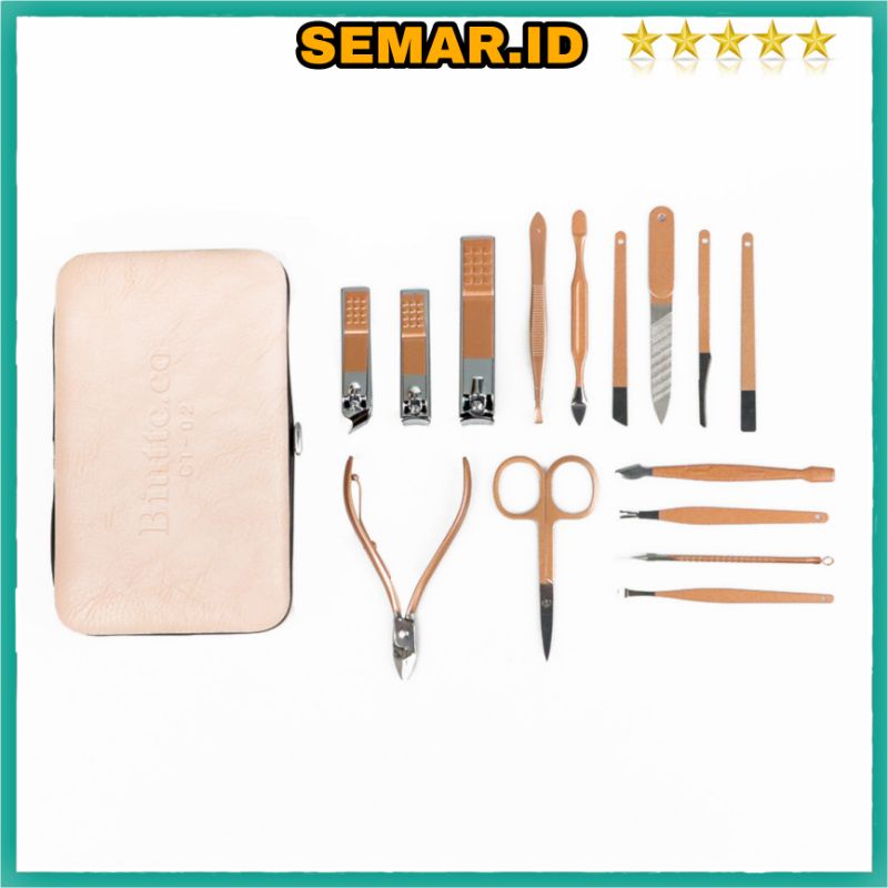 Gunting Kuku Nail Art Set Manicure Pedicure 15 PCS