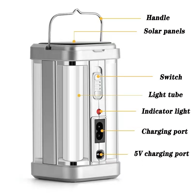 Anbolt Lampu Emergency / Lentera Emergency 4 Sisi 40watt PUSH ON YG-7977 Lampu Solar Emergency Tetap Nyala Lama Walau Listrik Mati/Lentera malam / Emergency Lamp