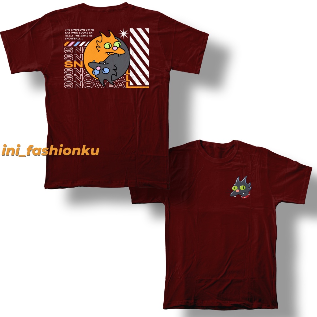 ( FREE GIFT ) T-SHIRT DISTRO KEKINIAN DESIGN SNOWBALL KEREN LUCU BAJU KAOS ATASAN DTF UNISEX PRIA DAN WANITA BISA COD